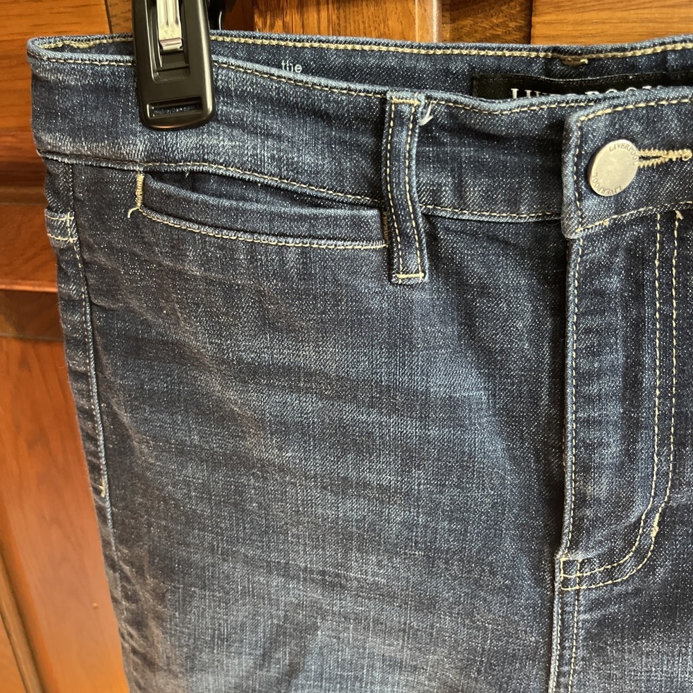 Liverpool‎ Women's High Rise Straight Leg Jeans Size 8 / 29 Dark Wash Stretch - Picture 2 of 11